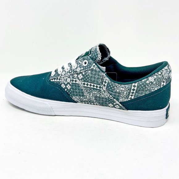 Supra Cobalt Evergreen Print Green White Mens Skateboard Sneakers 05663 304 - Picture 3 of 5